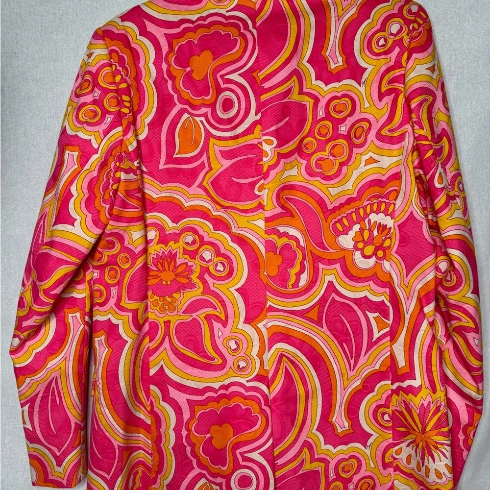 Vibrant Pink and Orange Blazer - Picture 9 of 9